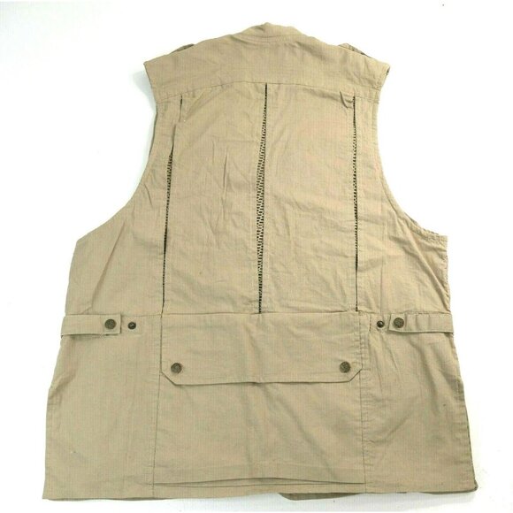 Humvee by CampCo Tan Khaki Safari Outdoor Fishing Photo Vest Mens Size Small - Picture 3 of 7